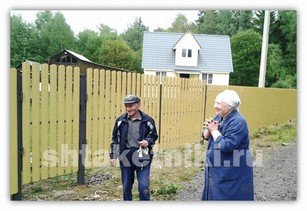 Фото забора штакетник RAL 1014 бежевый в Краснодаре
